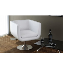 Tabouret de bar Blanc Similicuir