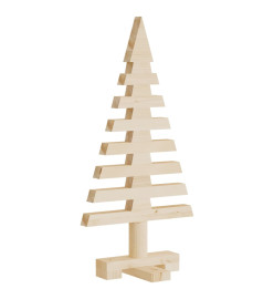 Arbre de Noël en bois pour décoration 60 cm bois massif de pin