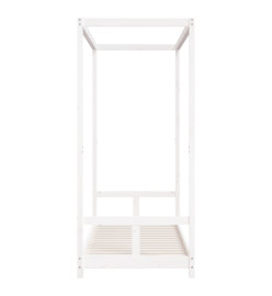 Cadre de lit pour enfants blanc 80x200 cm bois de pin massif
