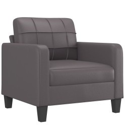 Fauteuil Gris 60 cm Similicuir