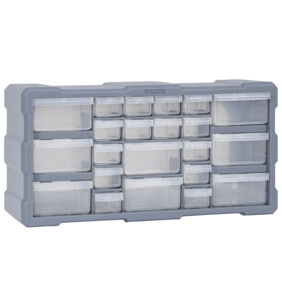 Organisateur multi-tiroirs avec 22 tiroirs 49x16x25,5 cm