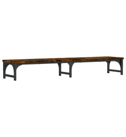 Support de moniteur chêne fumé 105x23x15,5 cm bois d'ingénierie