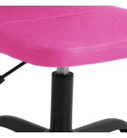 Chaise de bureau rose tissu en maille