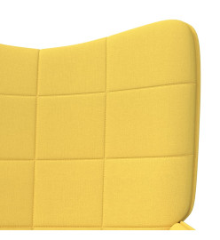 Chaise de relaxation Jaune moutarde Tissu