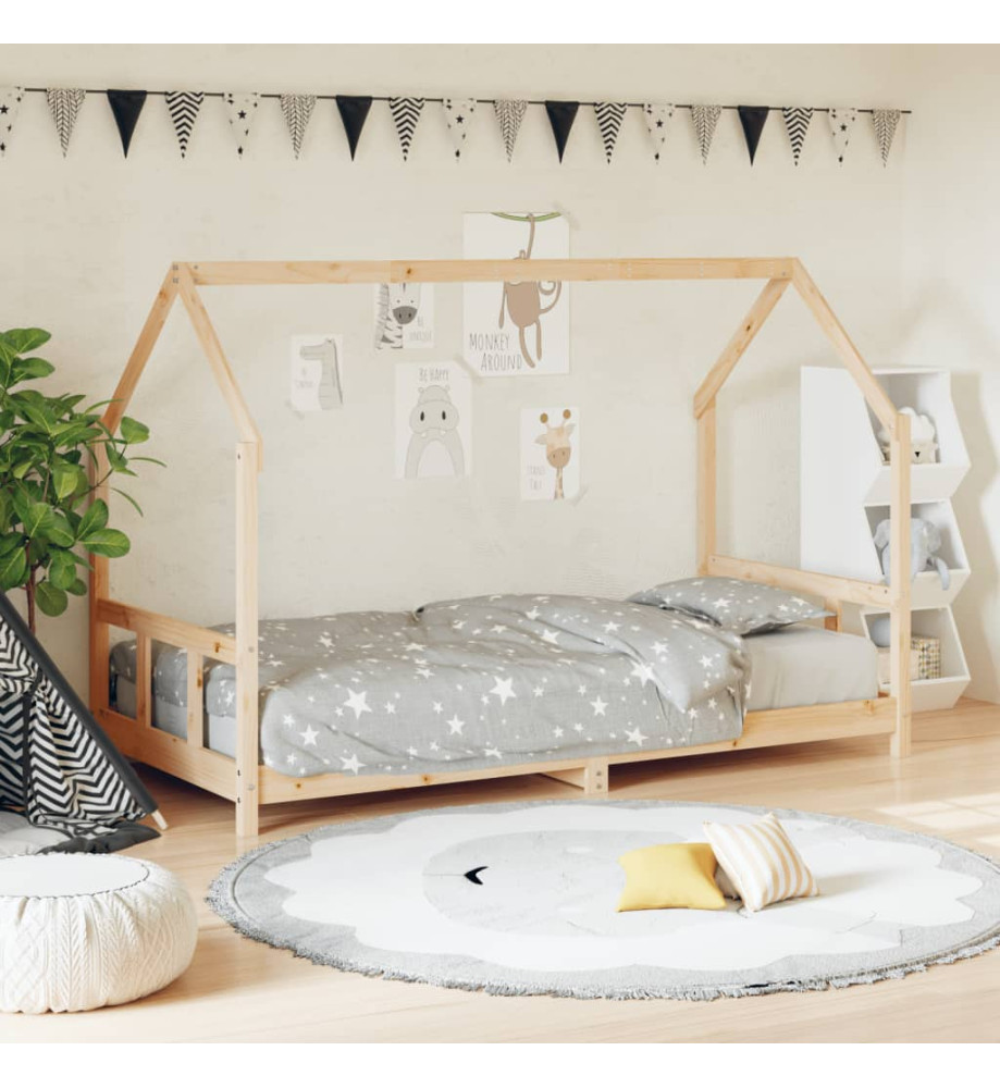 Cadre de lit pour enfant 90x190 cm Bois de pin massif Cadre de lit pour enfant 90x190 cm Bois de pin massif