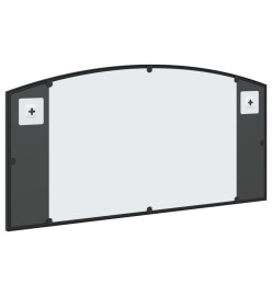 Miroir mural noir 80x40 cm arche fer