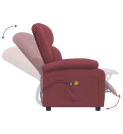 Fauteuil électrique de massage Bordeaux Tissu