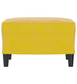 Repose-pied Jaune 60x50x41 cm Velours