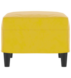 Repose-pied Jaune 60x50x41 cm Velours