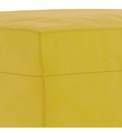 Repose-pied Jaune 60x50x41 cm Velours