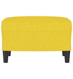 Repose-pied Jaune clair 60x50x41 cm Tissu