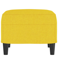 Repose-pied Jaune clair 60x50x41 cm Tissu