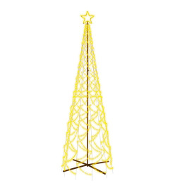 Arbre de Noël cône Blanc chaud 500 LED 100x300 cm