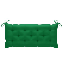 Banc de jardin avec coussin 120 cm Bois d'acacia massif