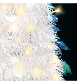 Sapin de Noël artificiel escamotable 50 LED blanc 120 cm