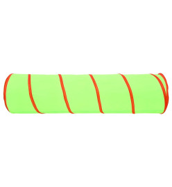 Tunnel de jeu pour enfants avec 250 balles Vert 175cm Polyester