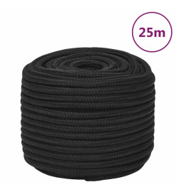 Corde de bateau Noir complet 14 mm 25 m Polypropylène