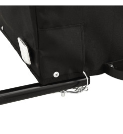 Remorque pour vélo noir et vert 45 kg fer