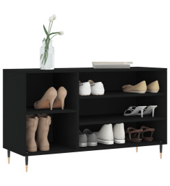 Armoire à chaussures Noir 102x36x60 cm Bois d'ingénierie