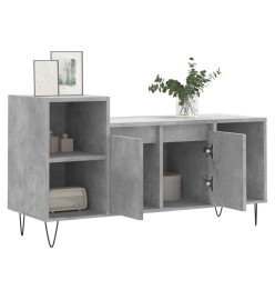 Meuble TV Gris béton 100x35x55 cm Bois d'ingénierie