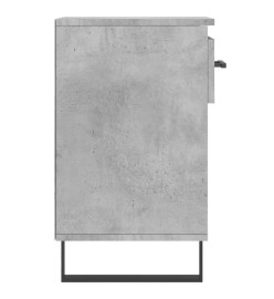 Armoire à chaussures Gris béton 102x36x60 cm Bois d'ingénierie