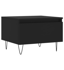 Table basse noir 50x46x35 cm bois d'ingénierie