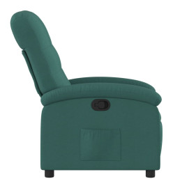 Fauteuil inclinable Vert foncé Tissu