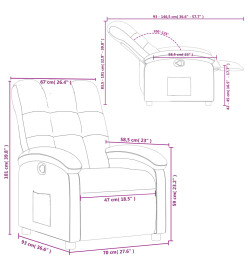 Fauteuil inclinable Vert foncé Tissu