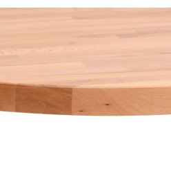 Dessus de table Ø40x4 cm rond bois massif de hêtre