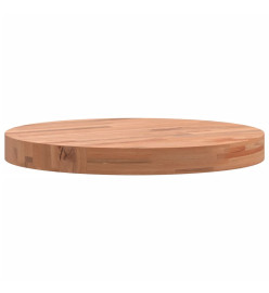 Dessus de table Ø40x4 cm rond bois massif de hêtre