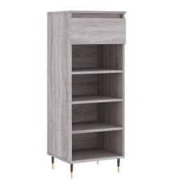 Armoire à chaussures Sonoma gris 40x36x105 cm Bois d'ingénierie