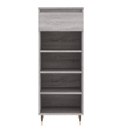 Armoire à chaussures Sonoma gris 40x36x105 cm Bois d'ingénierie