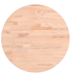 Dessus de table Ø40x2,5 cm rond bois massif de hêtre