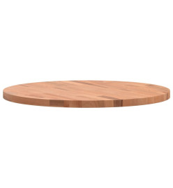 Dessus de table Ø60x2,5 cm rond bois massif de hêtre