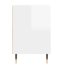 Meuble TV Blanc brillant 160x35x55 cm Bois d'ingénierie