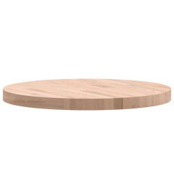 Dessus de table Ø60x4 cm rond bois massif de hêtre