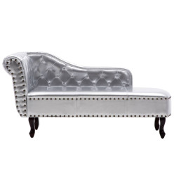 Chaise longue Argenté Similicuir