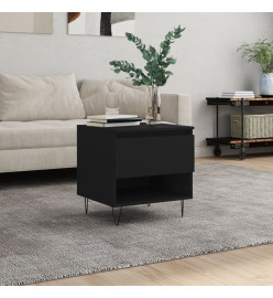 Table basse noir 50x46x50 cm bois d’ingénierie