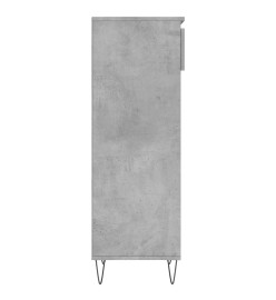 Armoire à chaussures Gris béton 40x36x105 cm Bois d'ingénierie