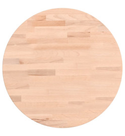 Dessus de table Ø40x4 cm rond bois massif de hêtre