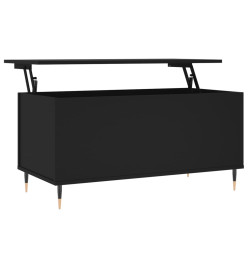 Table basse Noir 90x44,5x45 cm Bois d'ingénierie