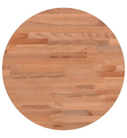 Dessus de table Ø40x2,5 cm rond bois massif de hêtre