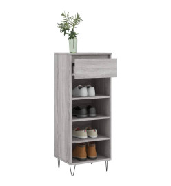 Armoire à chaussures Sonoma gris 40x36x105 cm Bois d'ingénierie