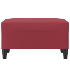 Repose-pied Rouge bordeaux 70x55x41 cm Similicuir