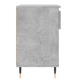 Armoire à chaussures Gris béton 70x36x60 cm Bois d'ingénierie