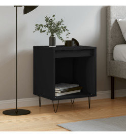 Table de chevet Noir 40x35x50 cm Bois d’ingénierie
