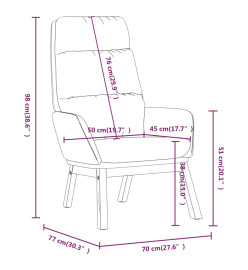 Chaise de relaxation Jaune moutarde Tissu