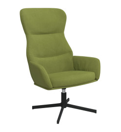 Chaise de relaxation Vert clair Velours