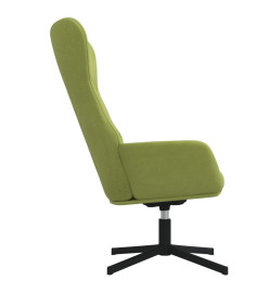 Chaise de relaxation Vert clair Velours