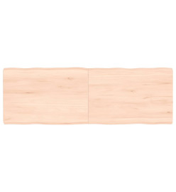 Dessus de table bois chêne massif non traité bordure assortie